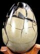 Septarian Dragon Egg Geode - Crystal Filled #37302-4